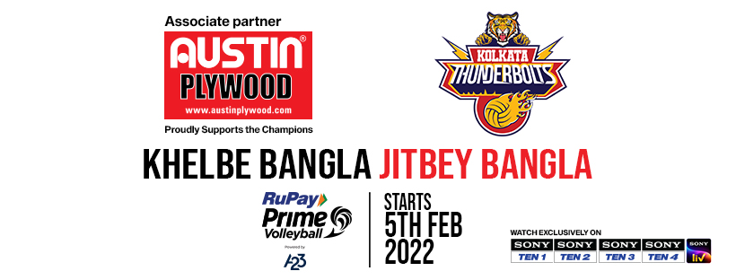 Prime Volleyball League: Austin Plywood Becomes Associate Partner of Kolkata Thunderbolts